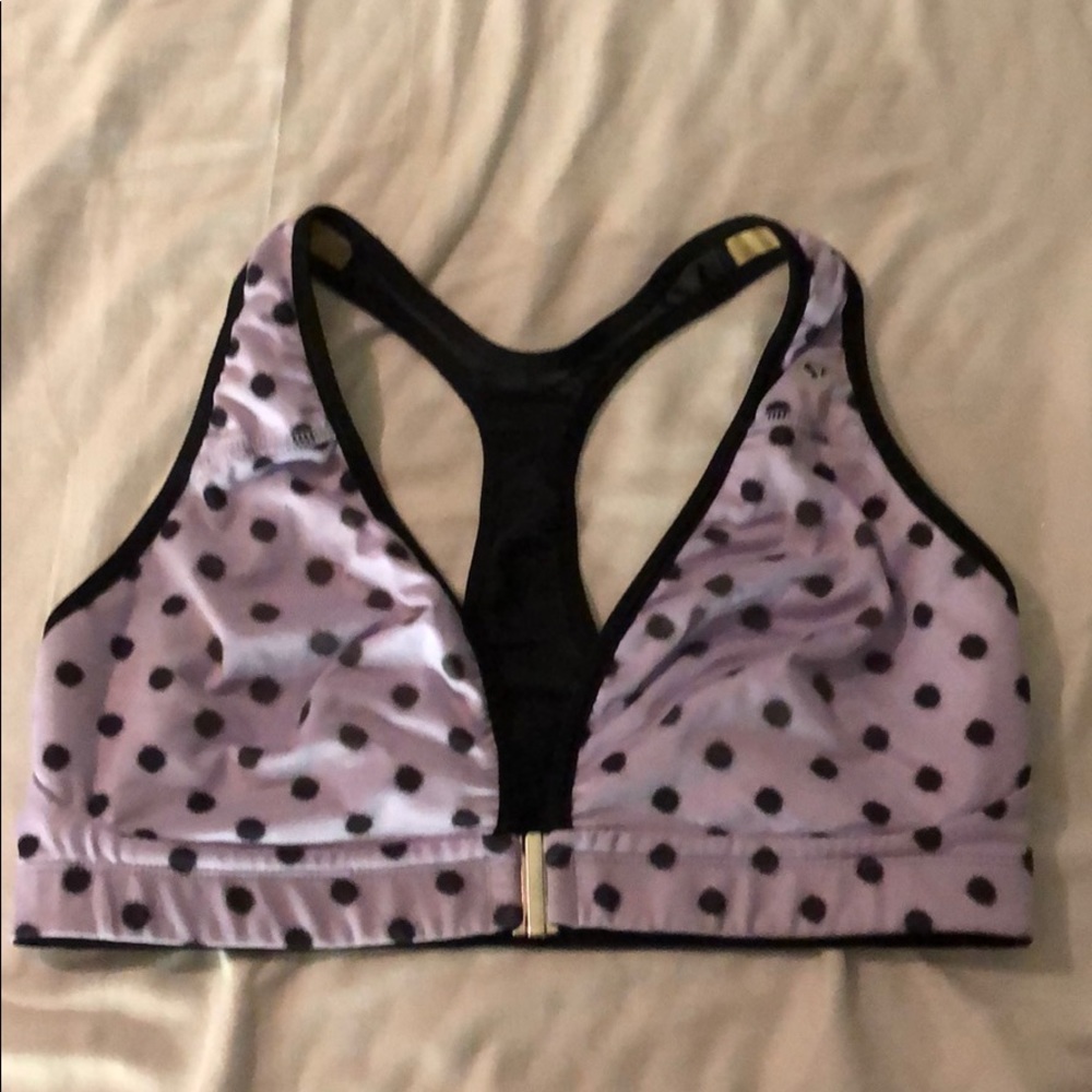 Lululemon purple polka dot bra
